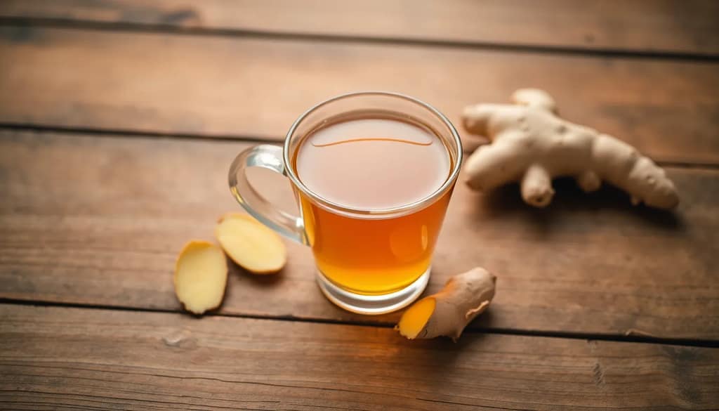 A soothing cup of ginger tea for period cramps