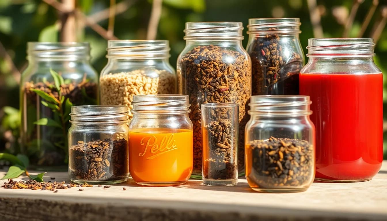 A curated display of premium tea varieties emphasizing their rich qualities and unique characteristics.