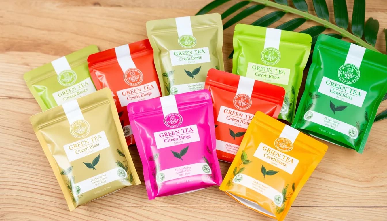 best green tea bags - Display of various green tea bags highlighting the best options available for tea lovers.