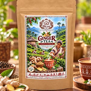 Enjoy TeaArt Ginger Tea made with real dried ginger, not artificial flavouring. Bold tea meets warm ginger for a deeply aromatic everyday cup.