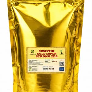 Get Swastik Gold Super Strong Tea in a 1kg bulk pack. A bold, robust tea made for strong milk tea, offices, cafés, restaurants and high-volume use.
